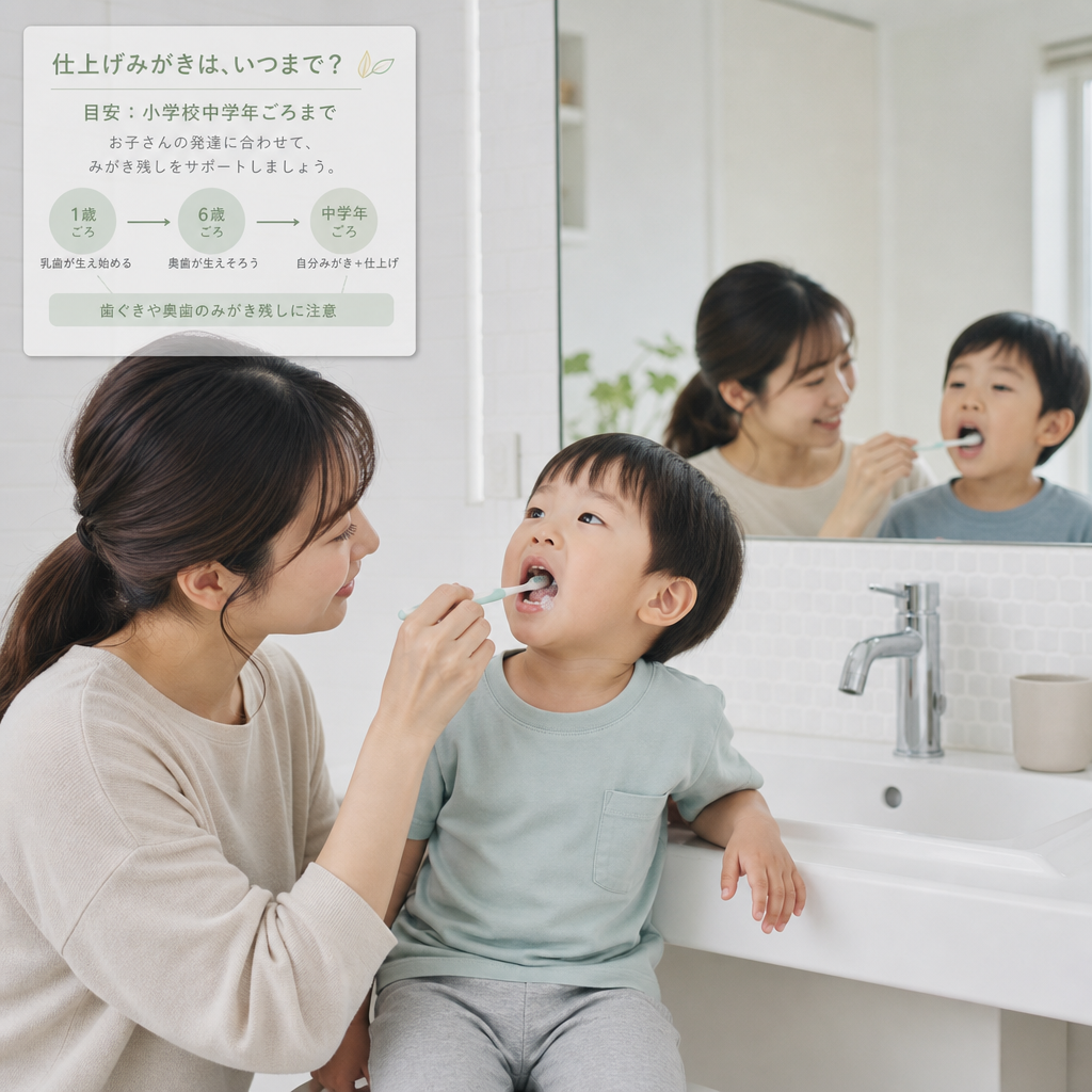 子供仕上げ磨きの完全ガイド｜年齢別の磨き方と卒業目安